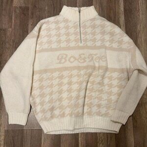 Bo And Tee Quarter Zip Oversized Sweater